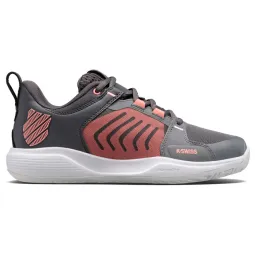 Zapatillas de Padel Kswiss Ultrashot Team Gris Rosa Mujer