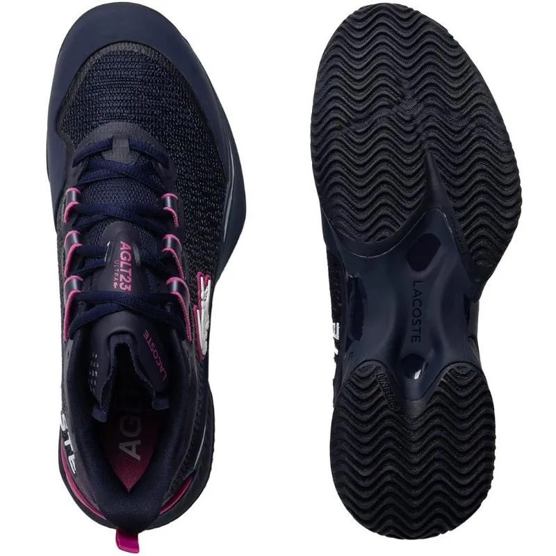 Tênis Lacoste AG-LT23 Ultra 125 Azul Marinho Rosa Feminino