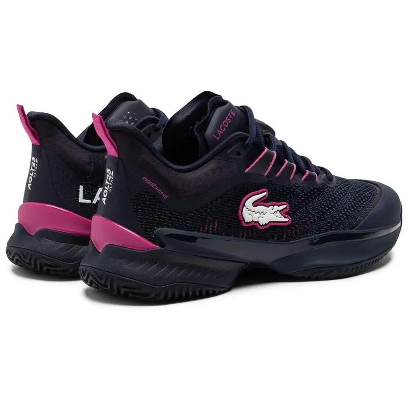 Tênis Lacoste AG-LT23 Ultra 125 Azul Marinho Rosa Feminino