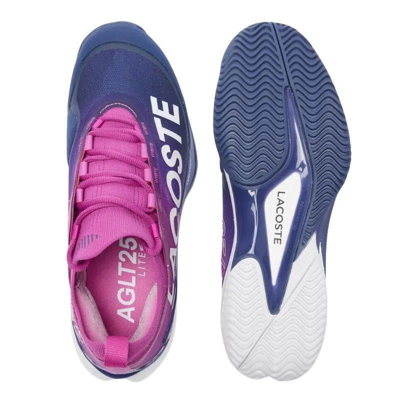 Lacoste AG-LT25 Lite 125 Tênis Rosa Azul Escuro
