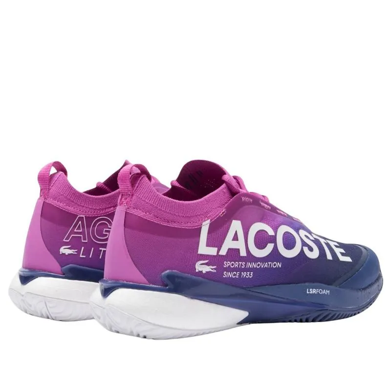 Lacoste AG-LT25 Lite 125 Tênis Rosa Azul Escuro