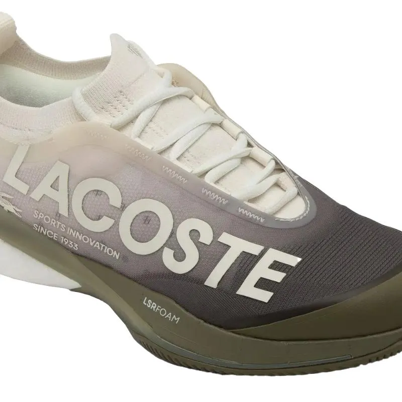 Tênis Lacoste AG-LT25 Lite Branco Caqui para Mulheres