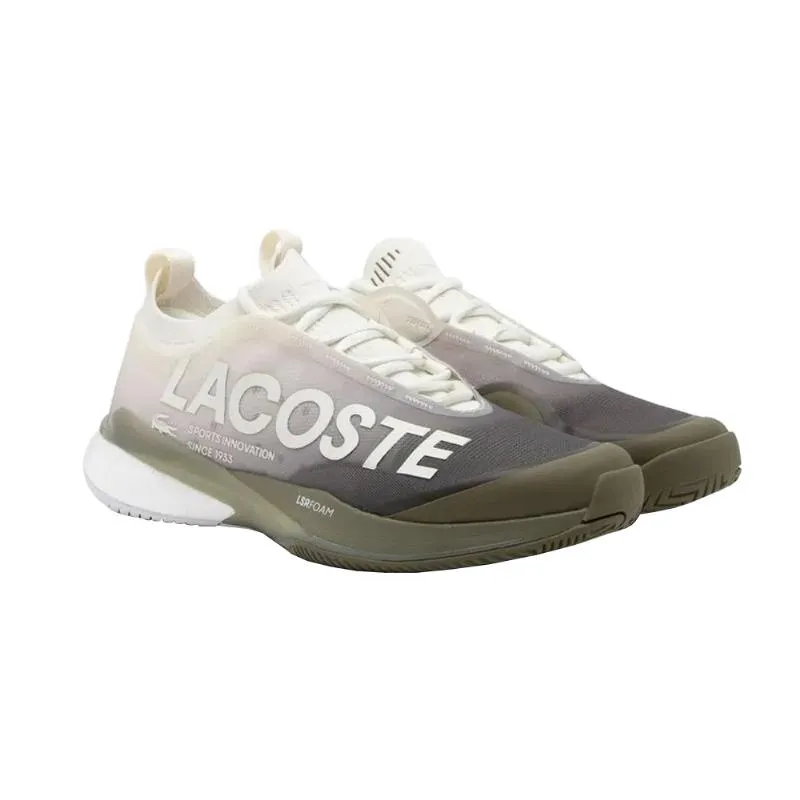 Tênis Lacoste AG-LT25 Lite Branco Caqui para Mulheres