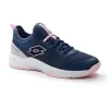 Tênis Lotto Mirage 500 II Azul Denim Rosa Cinza Cinza Cinza Mulheres