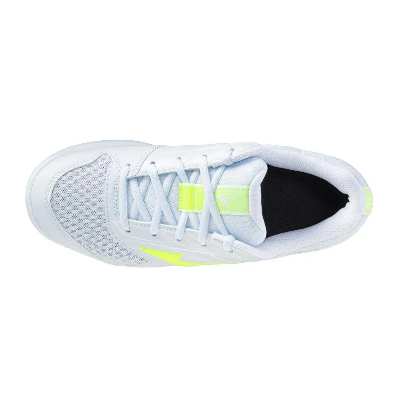 Tênis femininos Mizuno Break Shot 5 Clay Light Blue Light White, Fluor