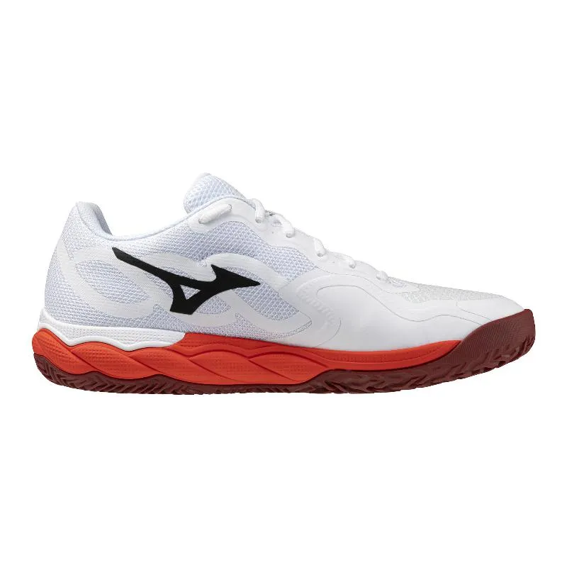 Zapatillas de Padel Onda Mizuno Reforçam a Corte Clay Blanco Rojo