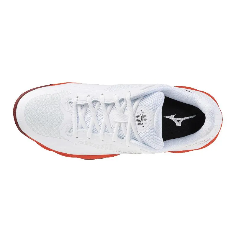 Zapatillas de Padel Onda Mizuno Reforçam a Corte Clay Blanco Rojo
