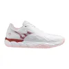 Zapatillas de Padel Mizuno Wave Enforcing Court Clay Blanco Rojo Mujer