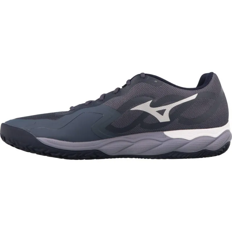 Tênis Mizuno Wave Enforce Court Clay Cinza Branco Azul