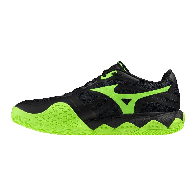 Tênis Mizuno Wave Enforce Tour 2 Padel Preto-Verde