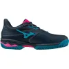 Mizuno Wave Exceed Light 2 Padel Azul Marinho Fúcsia Tênis Feminino