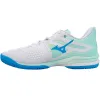Mizuno Wave Exceed Tour 6 Clay Branco Azul Tênis Feminino