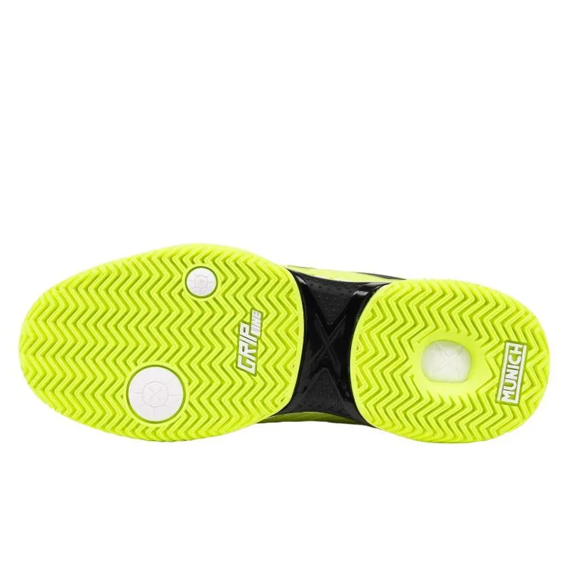 Tênis Munich Padx 62 Amarelo Branco Fluorescente