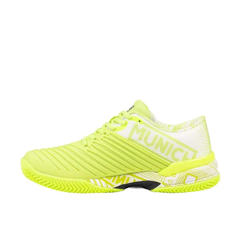 Tênis Munich Padx 62 Amarelo Branco Fluorescente