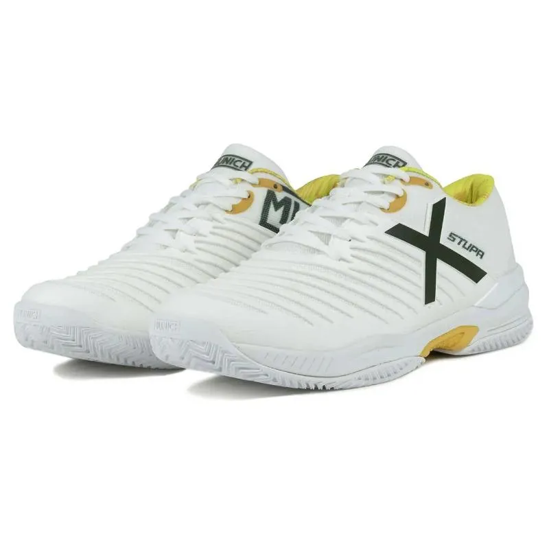 Munich Stupa Padx 64 Branco Amarelo Tênis