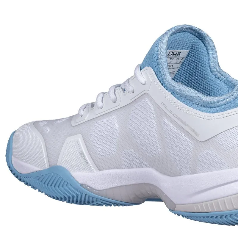 Zapatillas de Padel Nox Nerbo Blanco Azul Claro