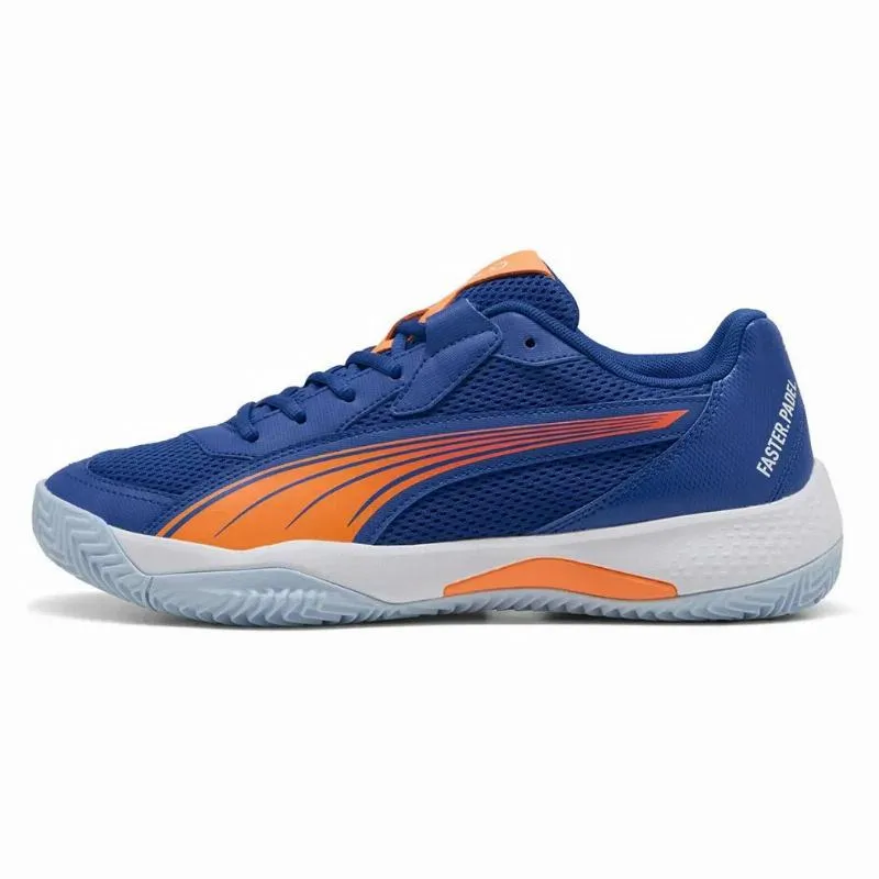 Tênis Puma Momo Gonzalez Nova Court Azul Laranja