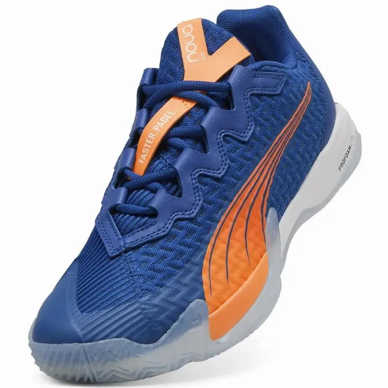 Tênis Puma Momo Gonzalez Nova Elite Azul Laranja