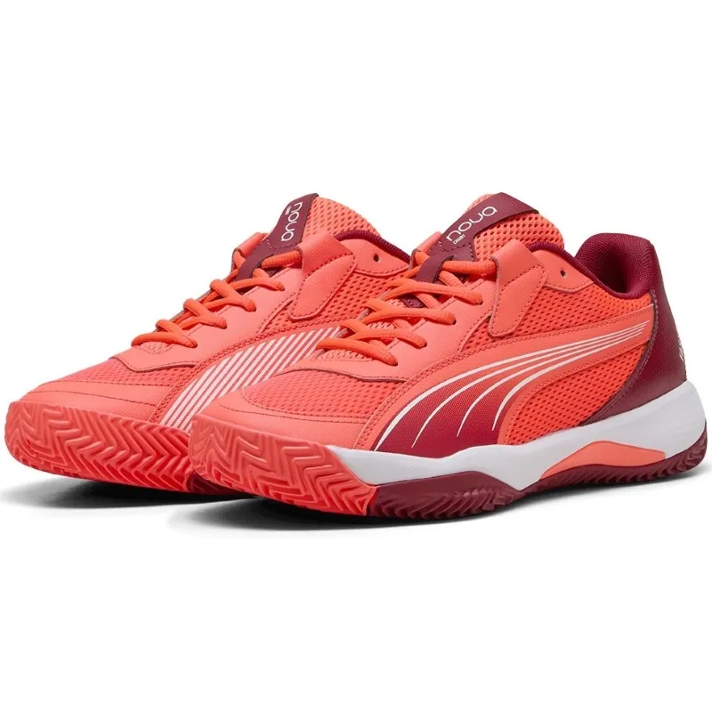 Tênis Puma Nova Court Red Bordeaux White