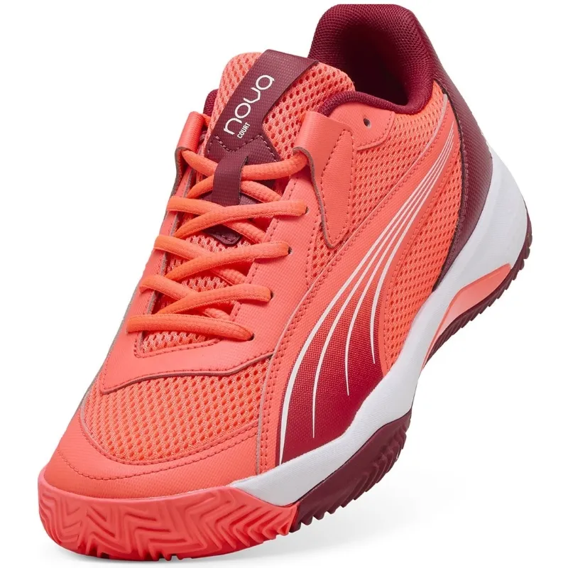 Tênis Puma Nova Court Red Bordeaux White