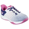 Tênis Feminino Branco Azul-Marinho Skechers Court Reload