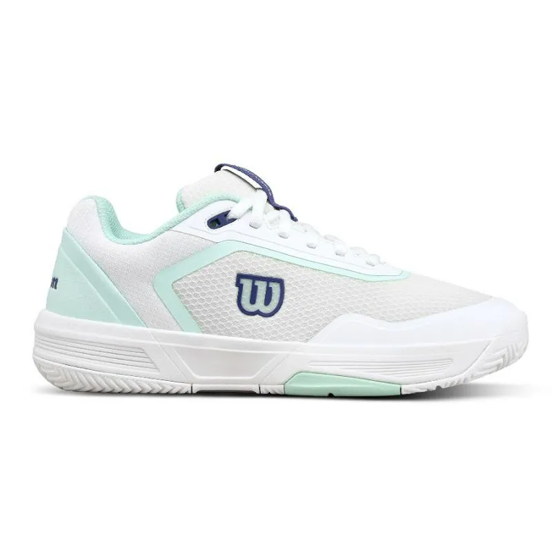Tênis femininos brancos Aquamarinha Wilson Courtglide