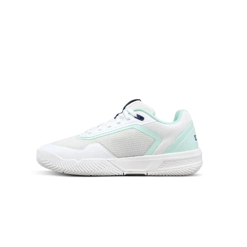 Tênis femininos brancos Aquamarinha Wilson Courtglide