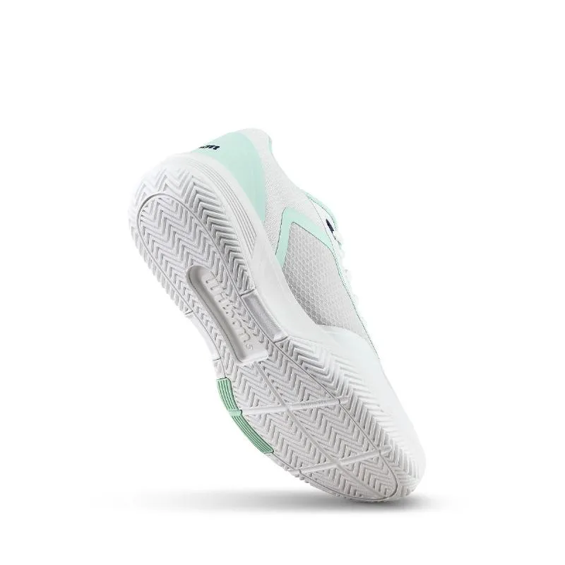 Tênis femininos brancos Aquamarinha Wilson Courtglide