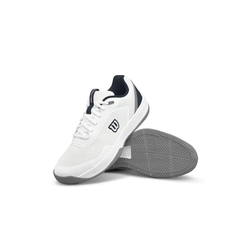 Tênis Wilson Courtglide Branco Azul-Marinho Cinza