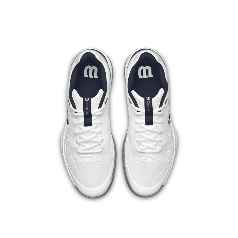 Tênis Wilson Courtglide Branco Azul-Marinho Cinza