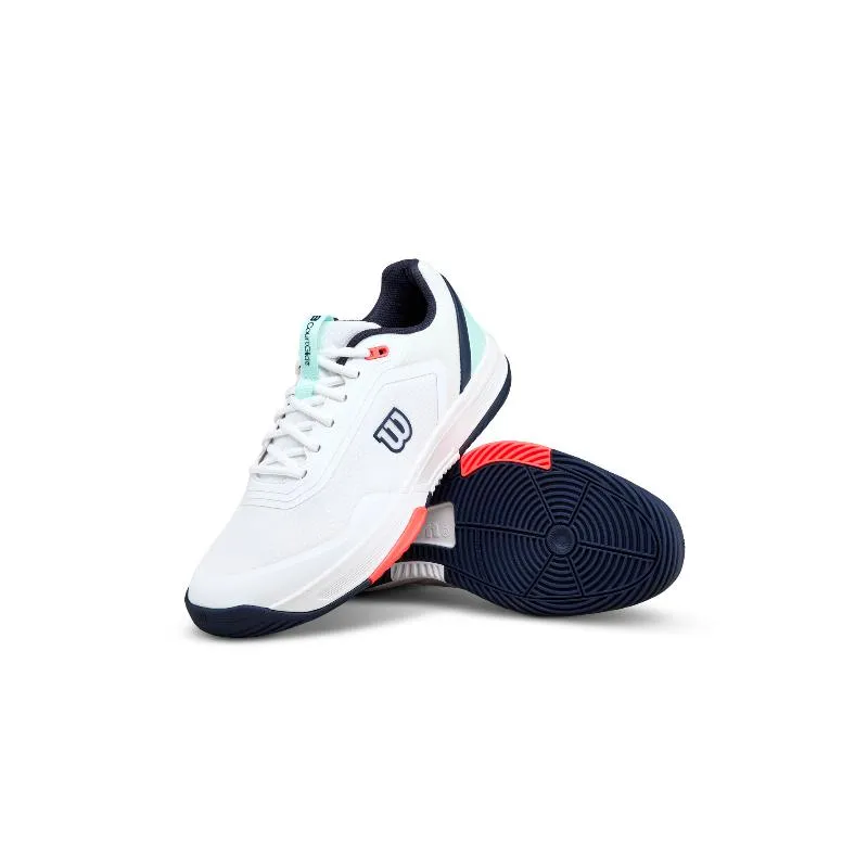 Tênis Wilson Courtglide Padel White Aquamarine