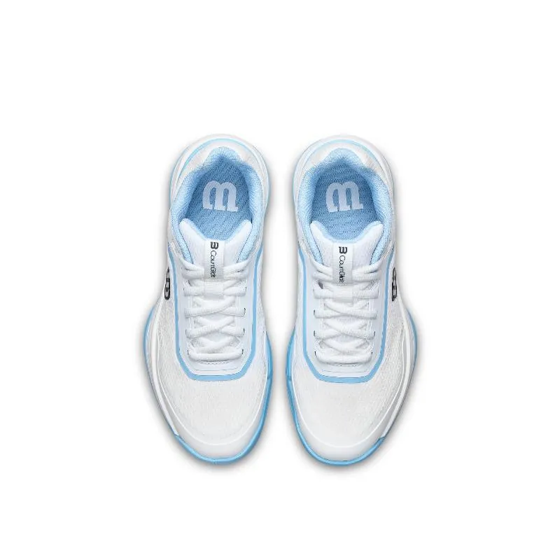 Tênis femininos Wilson Courtglide Padel Branco Azul