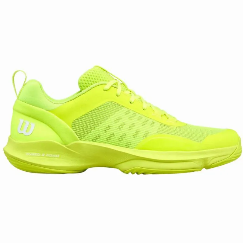 Tênis Wilson Hurakn Pro V2 Fluorescente Amarelo Branco