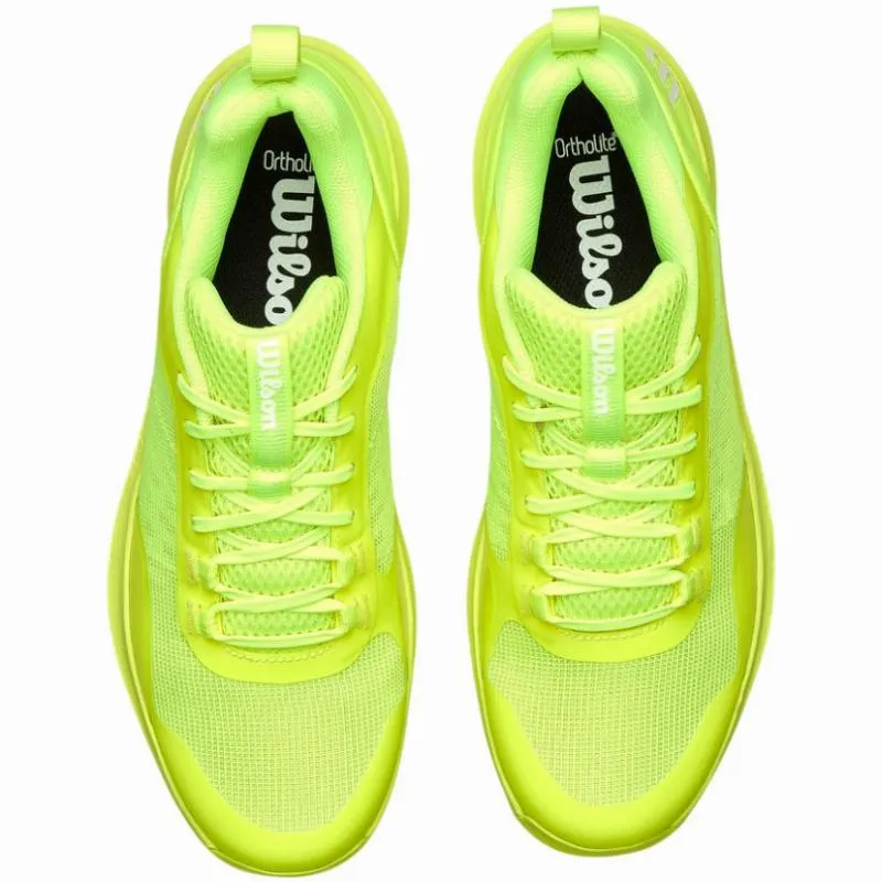 Tênis Wilson Hurakn Pro V2 Fluorescente Amarelo Branco