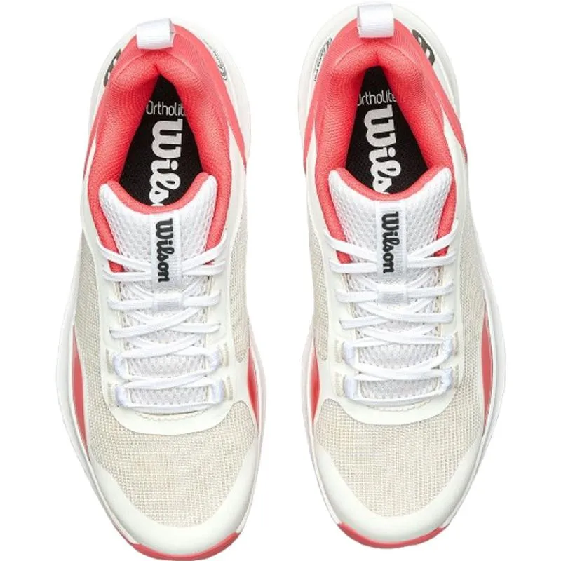 Tênis Wilson Hurakn Pro V2 Branco Rosa Dubarry para Mulheres