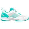 Tênis Wilson Hurakn Pro V2 Branco Turquesa para Mulheres
