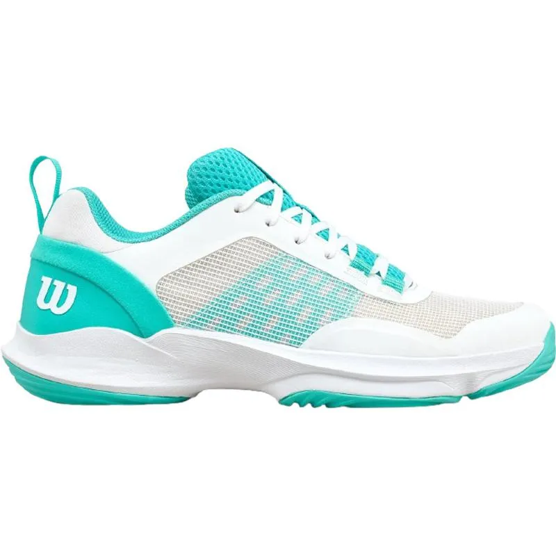 Tênis Wilson Hurakn Pro V2 Branco Turquesa para Mulheres