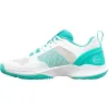 Tênis Wilson Hurakn Pro V2 Branco Turquesa para Mulheres