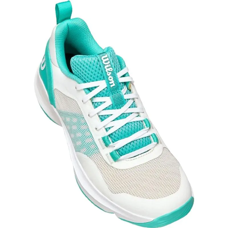 Tênis Wilson Hurakn Pro V2 Branco Turquesa para Mulheres