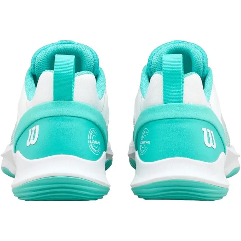 Tênis Wilson Hurakn Pro V2 Branco Turquesa para Mulheres