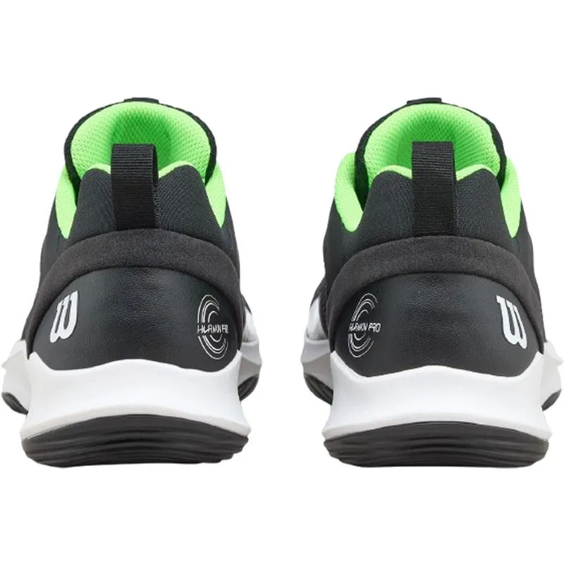Tênis Wilson Hurakn Pro V2 Preto Branco Verde