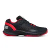 Tênis Wilson Hurakn Pro V2 Preto, Vermelho Branco
