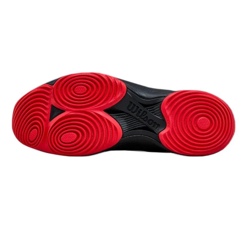 Tênis Wilson Hurakn Pro V2 Preto, Vermelho Branco