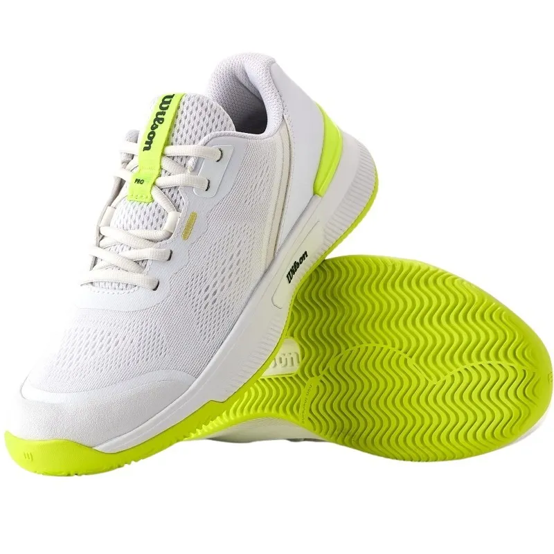 Tênis Wilson Intrigue Pro OZ Branco Amarelo para Mulheres