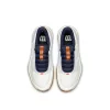 Tênis femininos Wilson Intrigue Tour Clay White Vanilla Azul Marinho