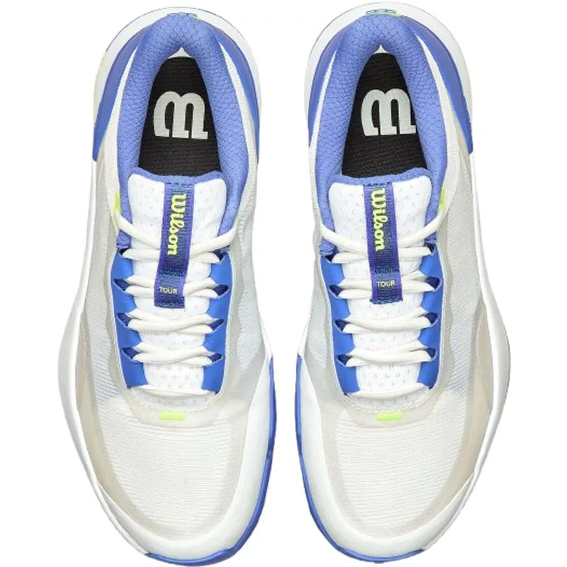 Tênis Wilson Intrigue Tour Padel Branco Azul Feminino