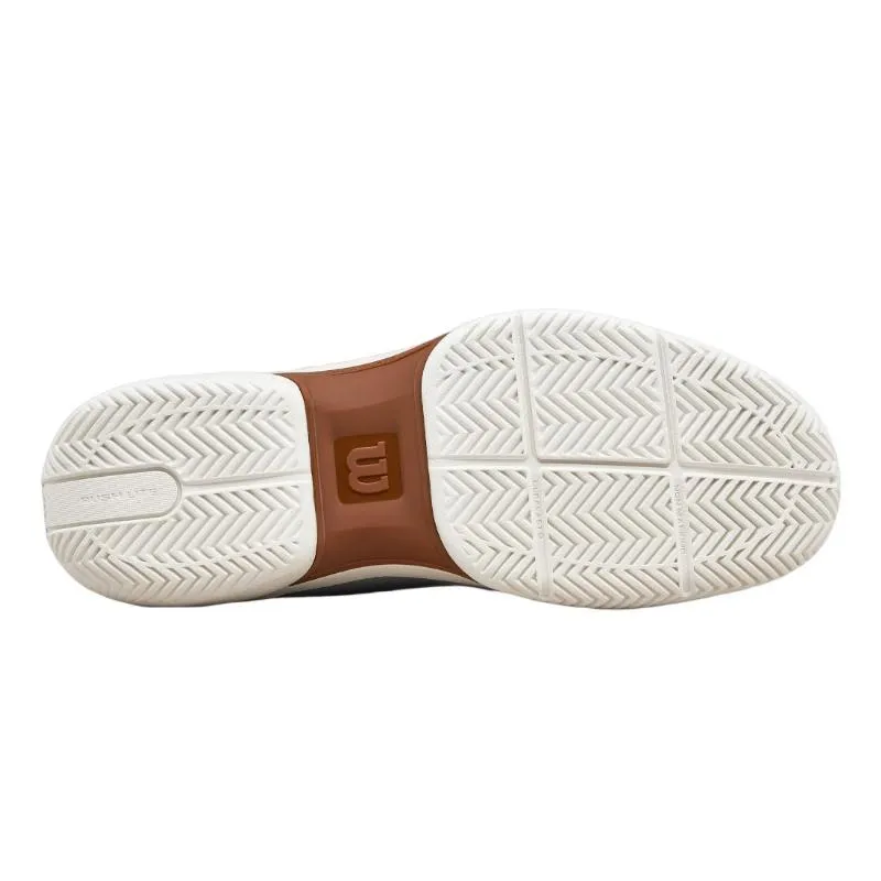 Tênis Wilson Rush Lite 5 Clay White Azul Marinho