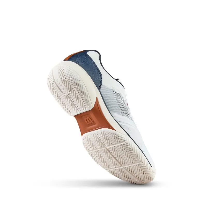 Tênis Wilson Rush Lite 5 Clay White Azul Marinho