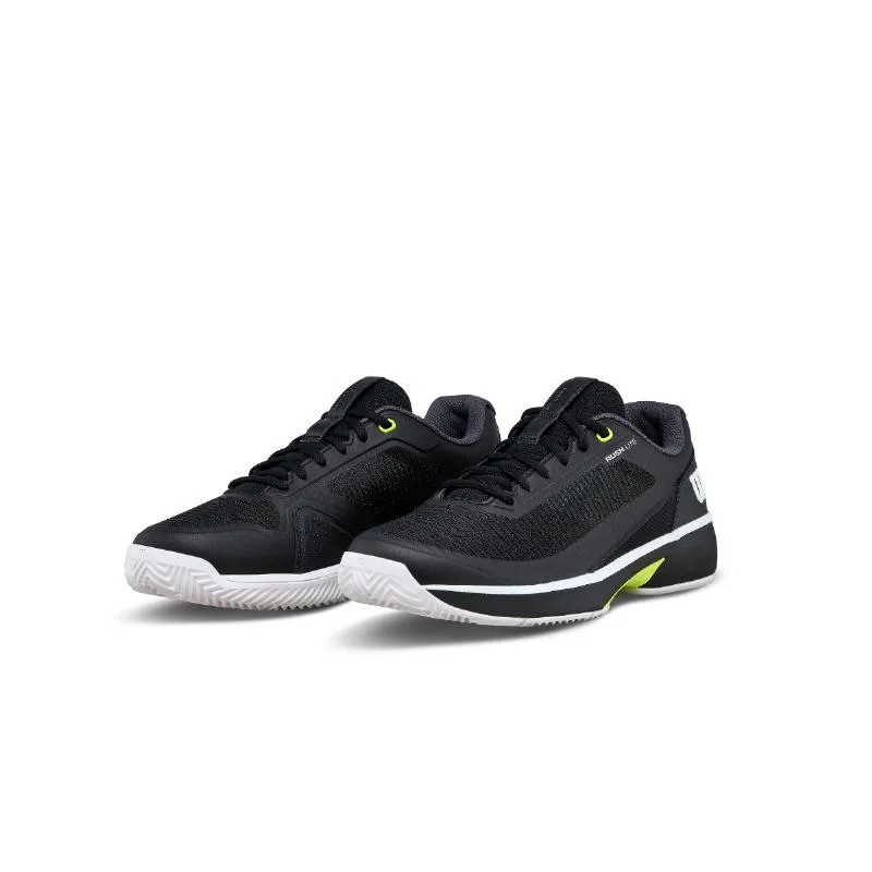 Tênis Wilson Rush Lite 5 Clay Black White