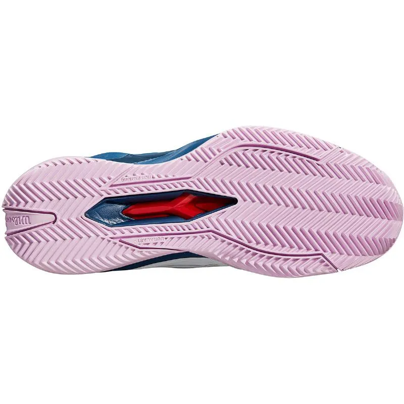 Tênis Wilson Rush Pro 4.5 Clay Branco Azul Feminino